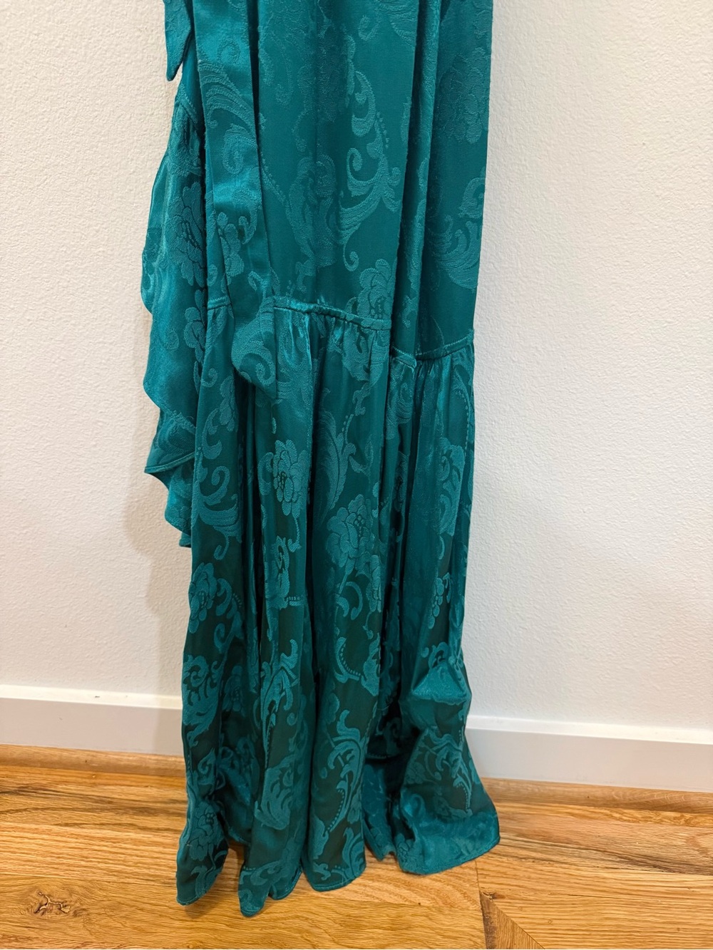 MAJORELLE Claudette Maxi Wrap Dress Green Royale Revolve XXS - Picture 11 of 12